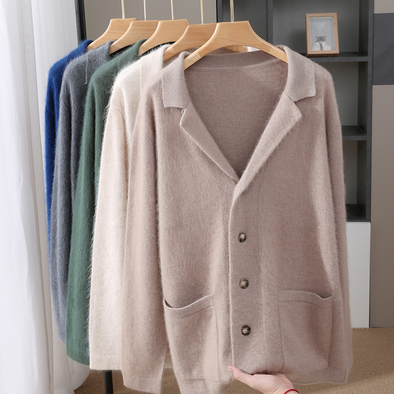 Nowy kardigan męski z wełny no – Wool Coat Peacoat recenzja i cena
