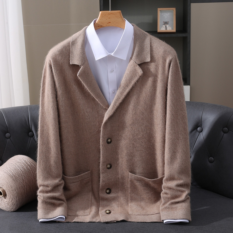 Nowy kardigan męski z wełny no – Wool Coat Peacoat recenzja i cena