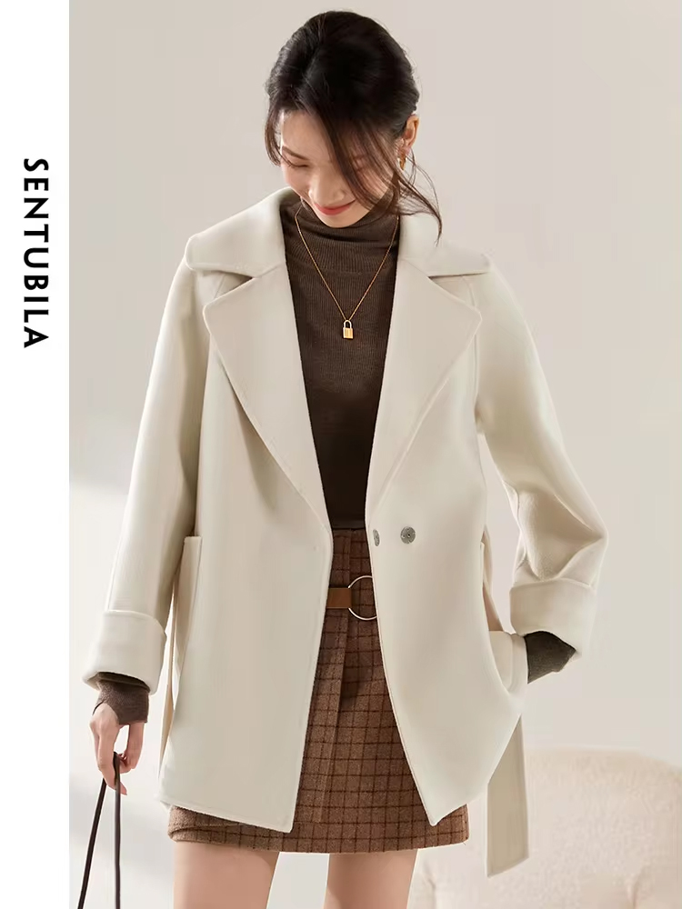 SENTUBILA Damskie zimowe płasz – Wool Coat Peacoat recenzja i cena