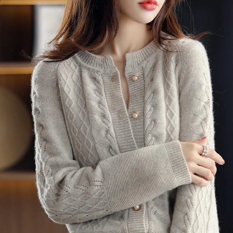 Damski sweter rozpinany vintag – Wool Coat Peacoat recenzja i cena