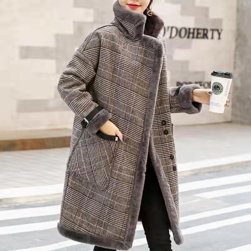 Ciepły zimowy płaszcz z pluszu – Wool Coat Peacoat recenzja i cena