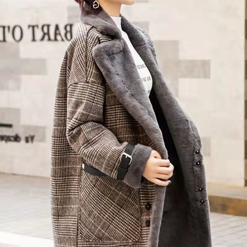 Ciepły zimowy płaszcz z pluszu – Wool Coat Peacoat recenzja i cena
