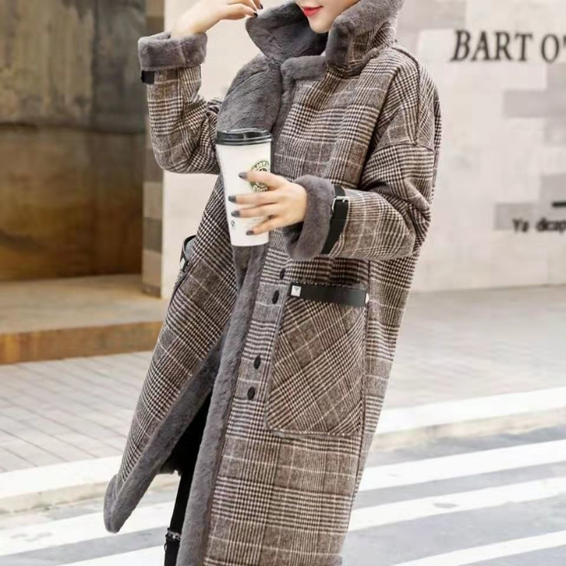 Ciepły zimowy płaszcz z pluszu – Wool Coat Peacoat recenzja i cena