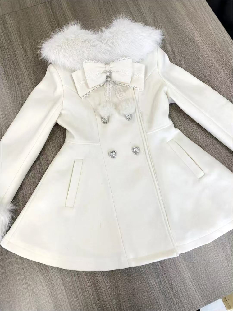Japoński elegancki płaszcz na  – Wool Coat Peacoat recenzja i cena