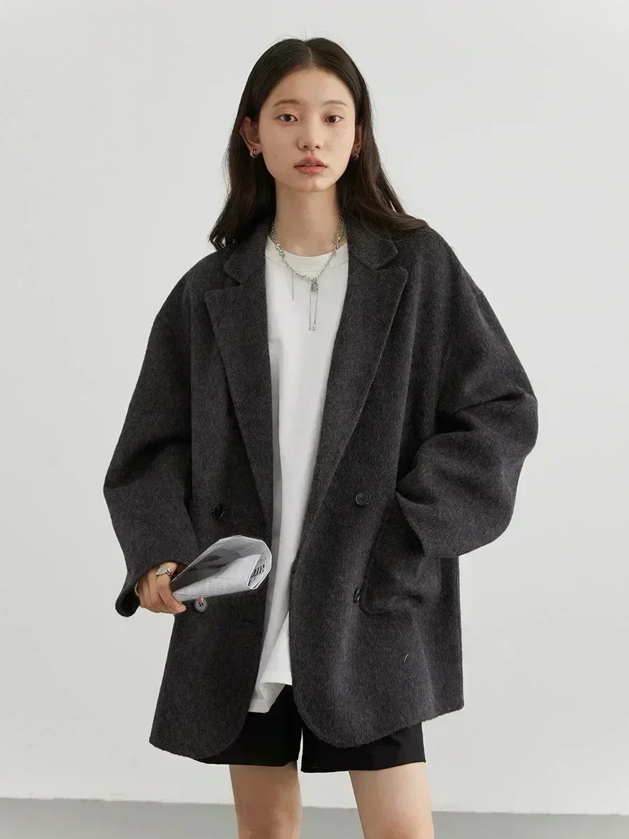 CHIC VEN Damskie płaszcze wełn – Wool Coat Peacoat recenzja i cena
