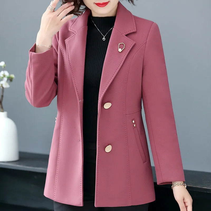 Płaszcz jesienny Krótki 40-let – Wool Coat Peacoat recenzja i cena