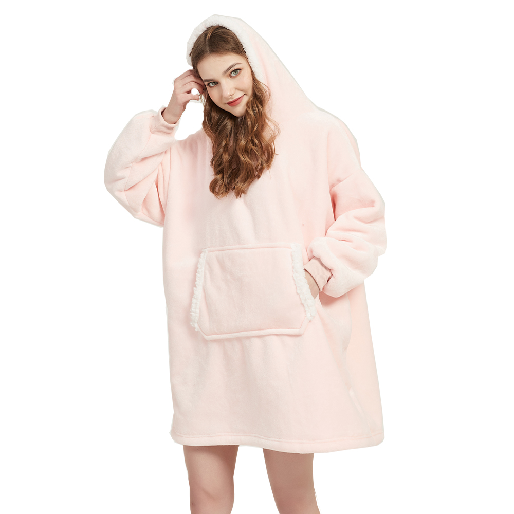 Z mikrofibry pluszowy koralowy – Sherpa Hoodie Fleece recenzja i cena